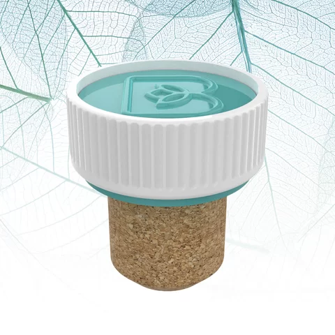 Sustainability closure light blue